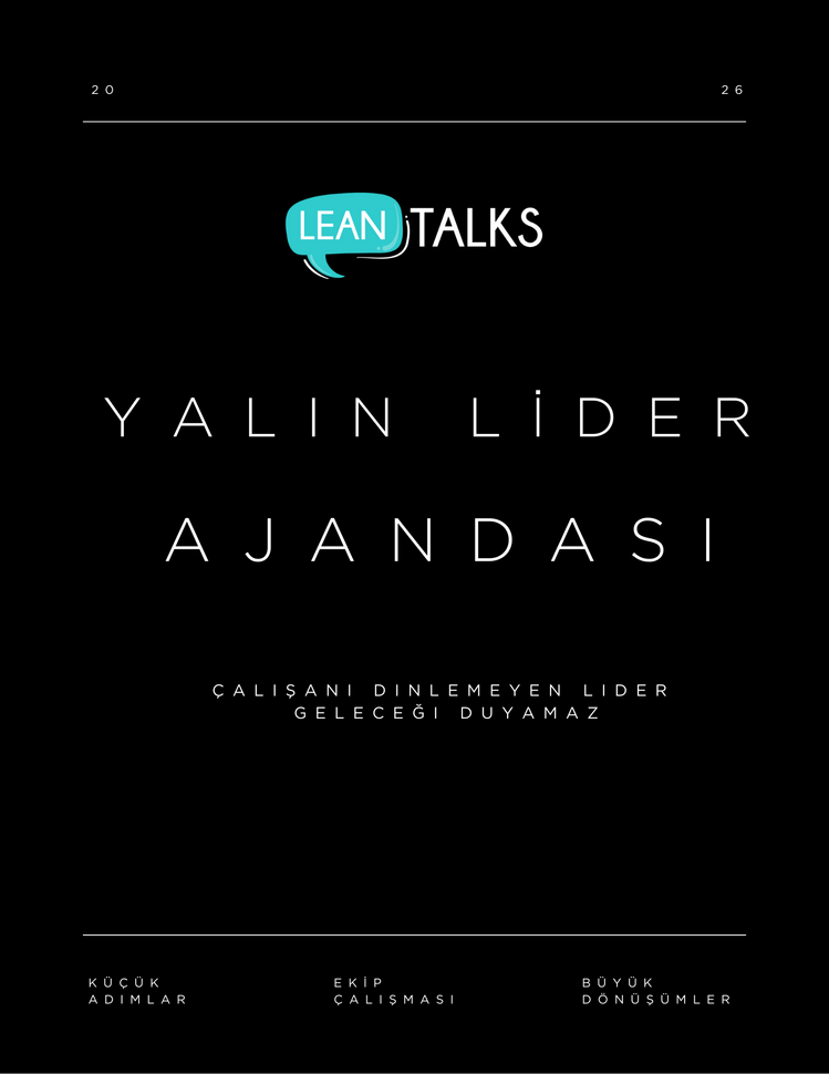 2026 Yalın Lider Ajandası