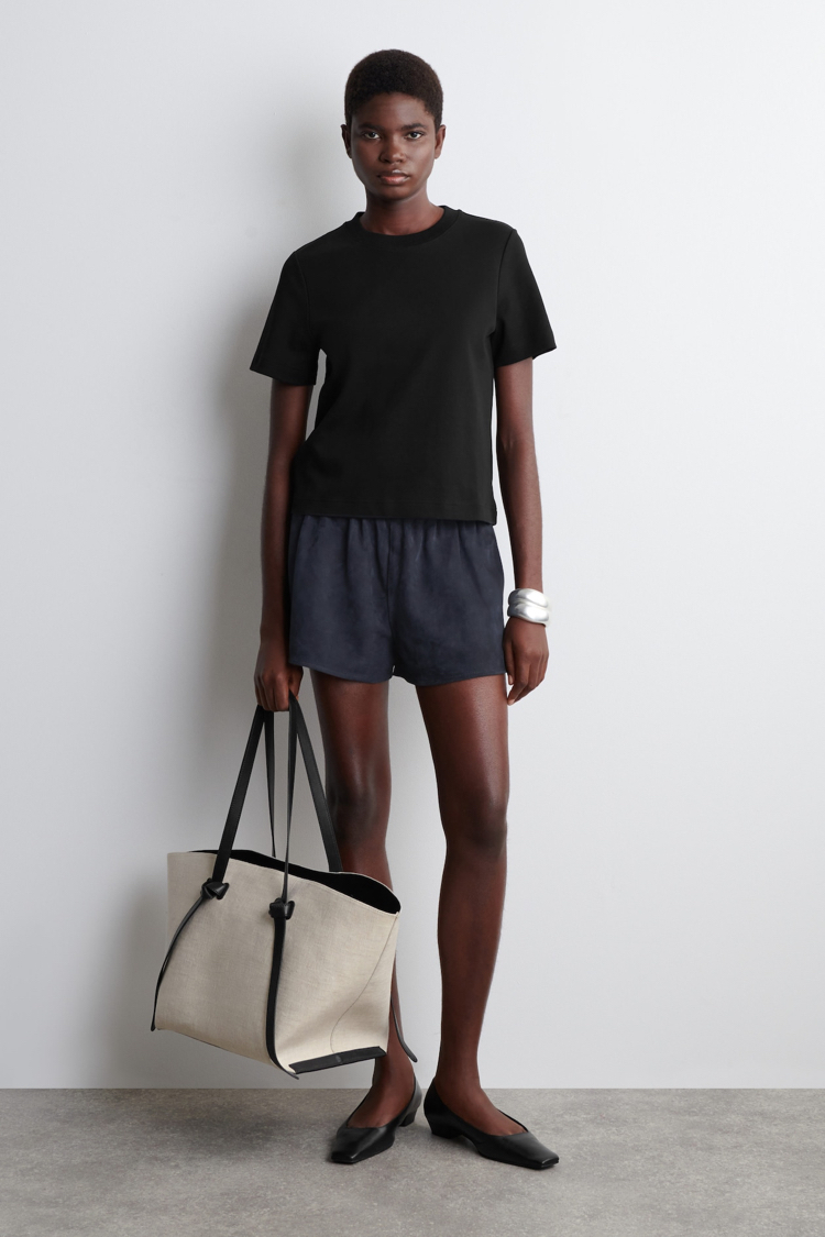 C.S siyah basic kadın Tshirt