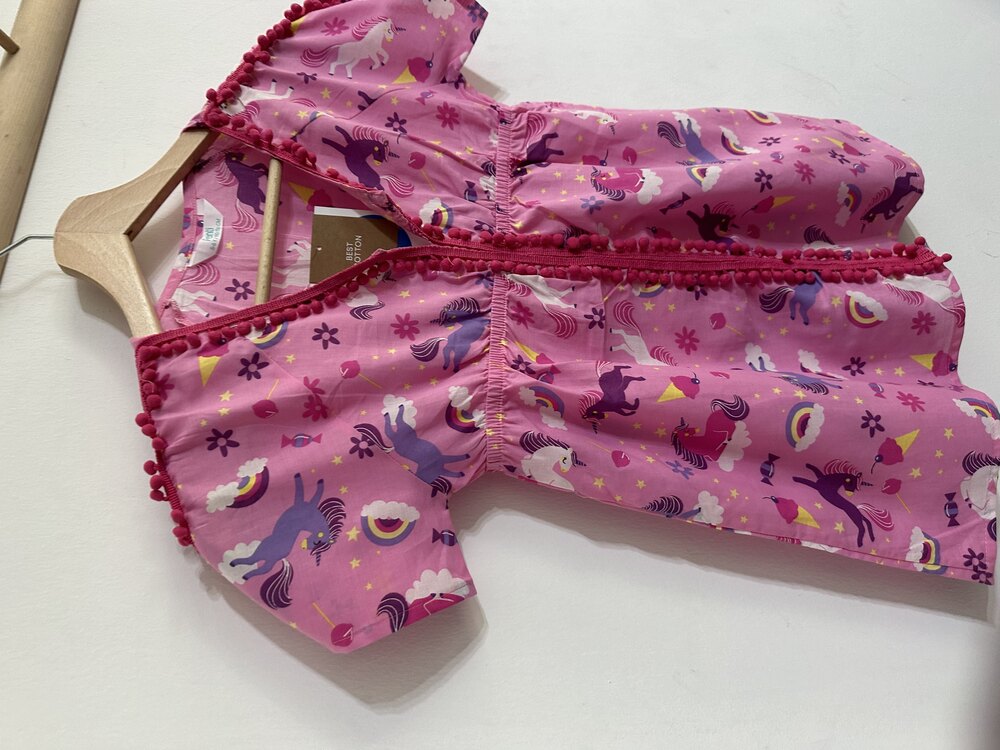 Penti unicorn çocuk plaj panco kimono 