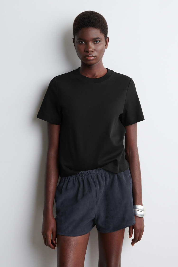 C.S siyah basic kadın Tshirt