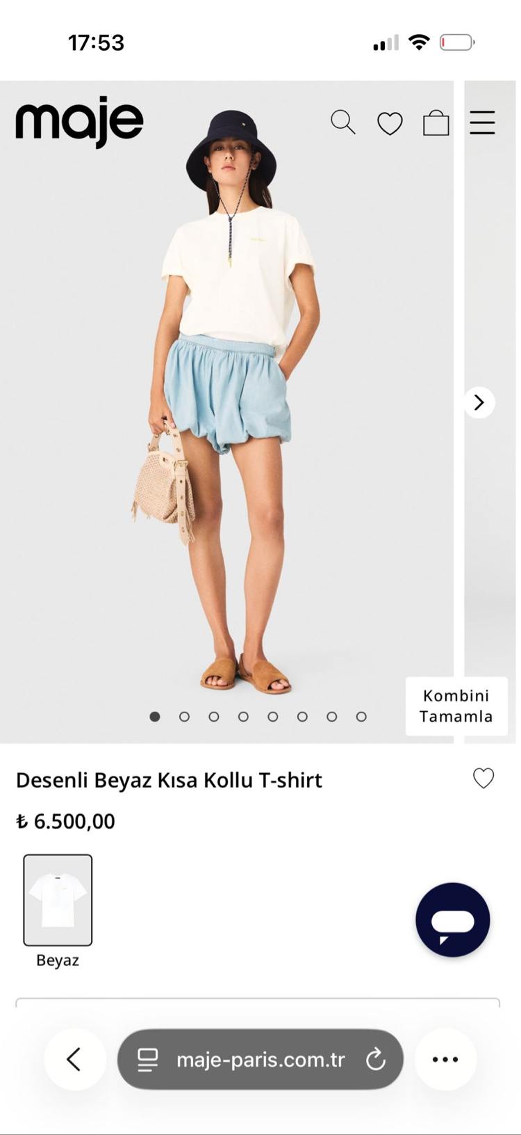 Maje Paris vacanze Kadin Tshirt