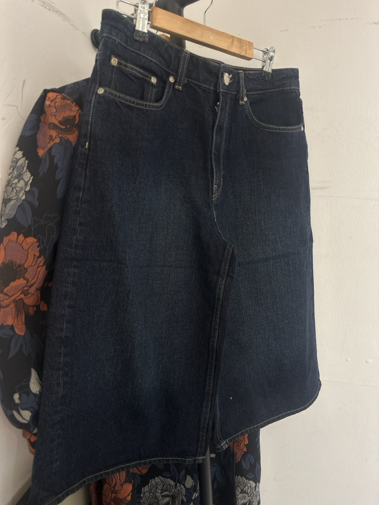 Zr dark indigo Kadin kot Bermuda sort