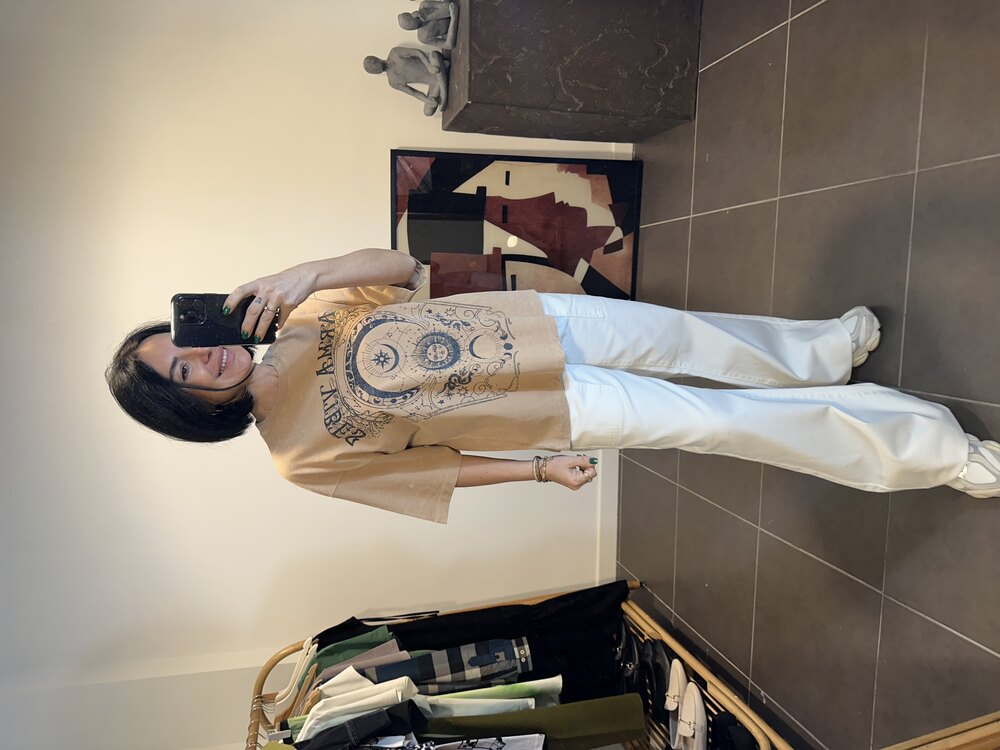 Max&Co beyaz kadin jean pantolon