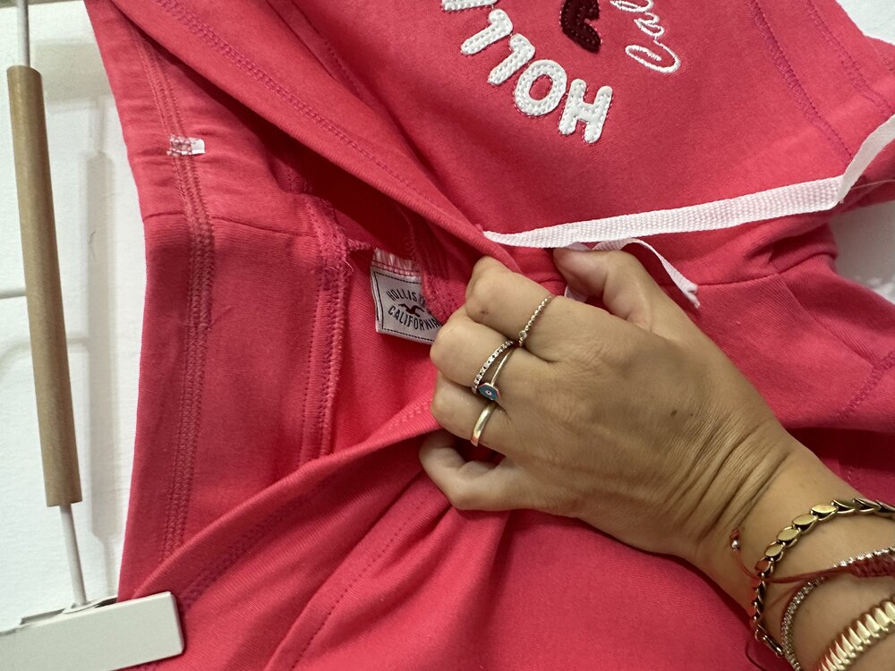 Hollister pembe kız çocuk şort
