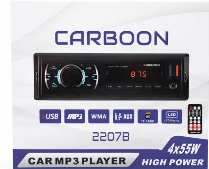 CARBOON 2207B 4x55W USB/AUX/TF DESTEKLİ OTO TEYP