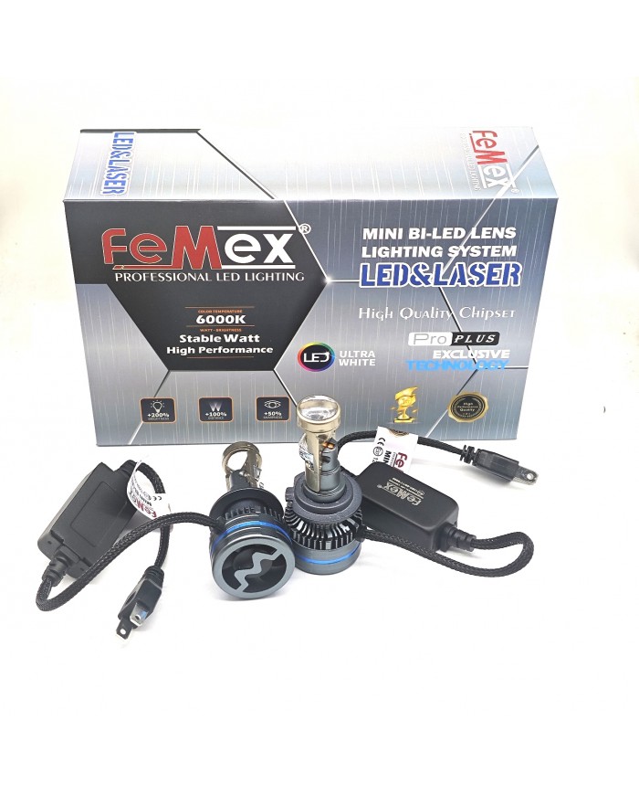 FEMEX Pro PLUS EXCLUSIVE Technology CSP LEXTAR Chipset H7 Mini Bi-Led Kendinden Mercekli Performans
