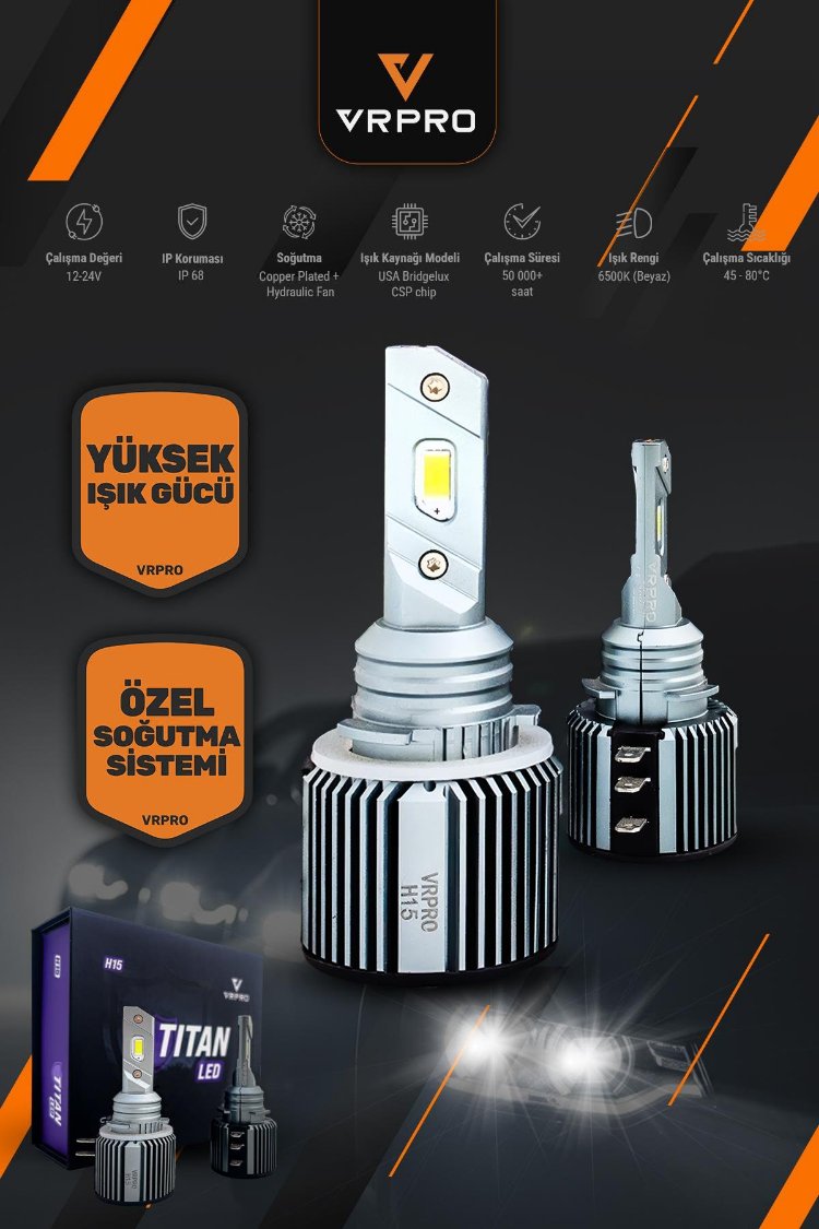 Vrpro H15 Gündüz Ledli Beyaz