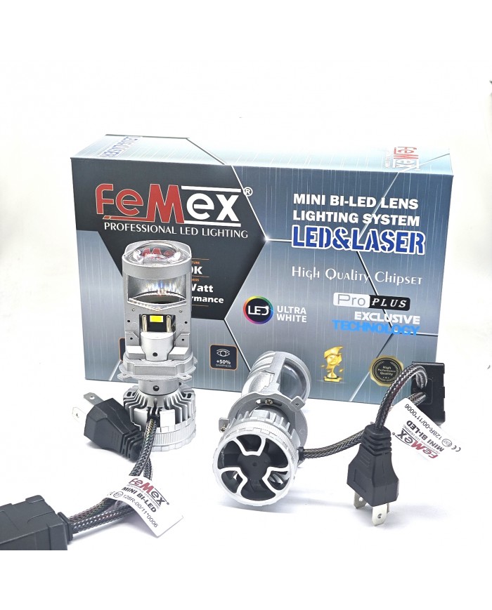 FEMEX Pro EXCLUSIVE Technology CSP Chipset H4 Mini Bi-Led Kendinden Mercekli PerFormans Ürün