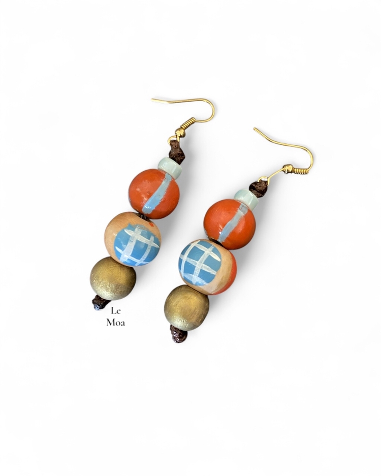 Striped pajama night no1 earring