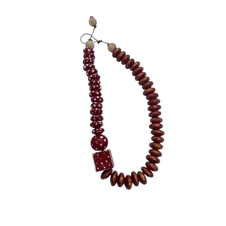 Kusama red dots no1 choker