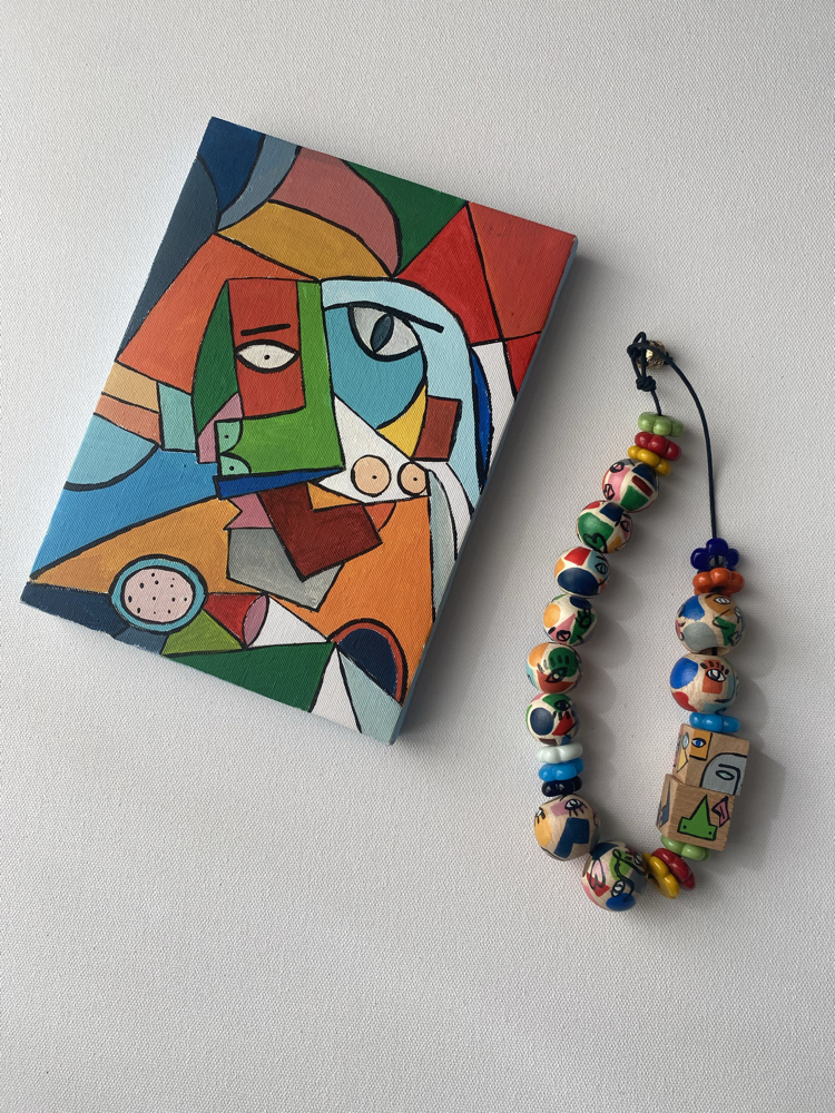 Color souls  necklace and art