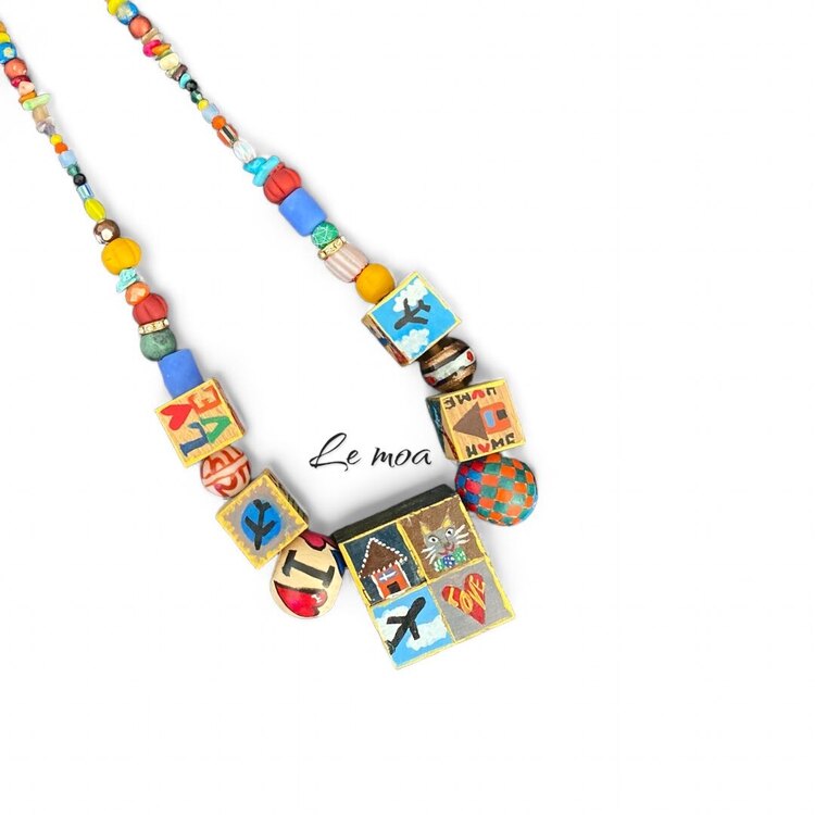 AHŞAP CHARM KOLYE (örnektir)