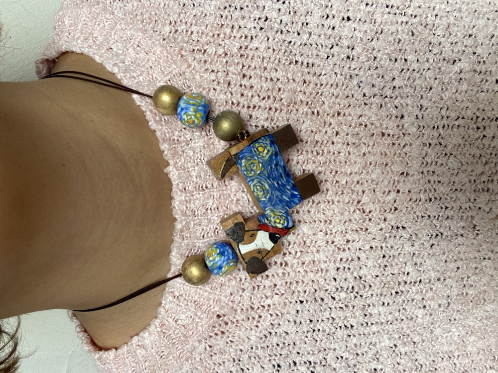 Van gogh dog Choker