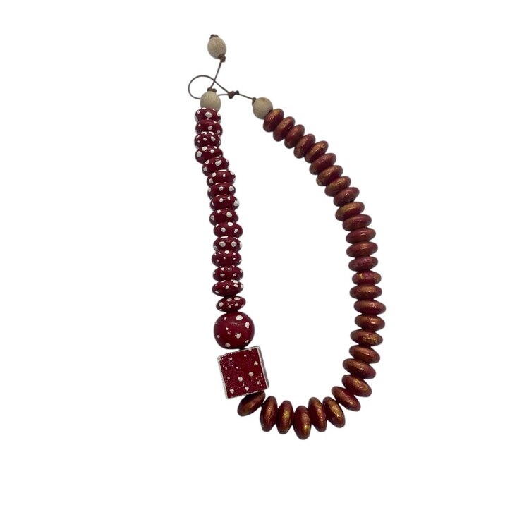 Kusama red dots no1 choker