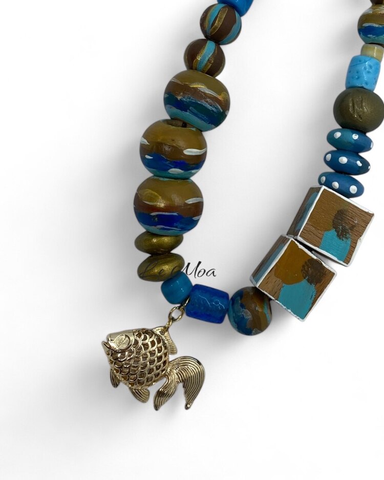 Wooden tales no3 Choker