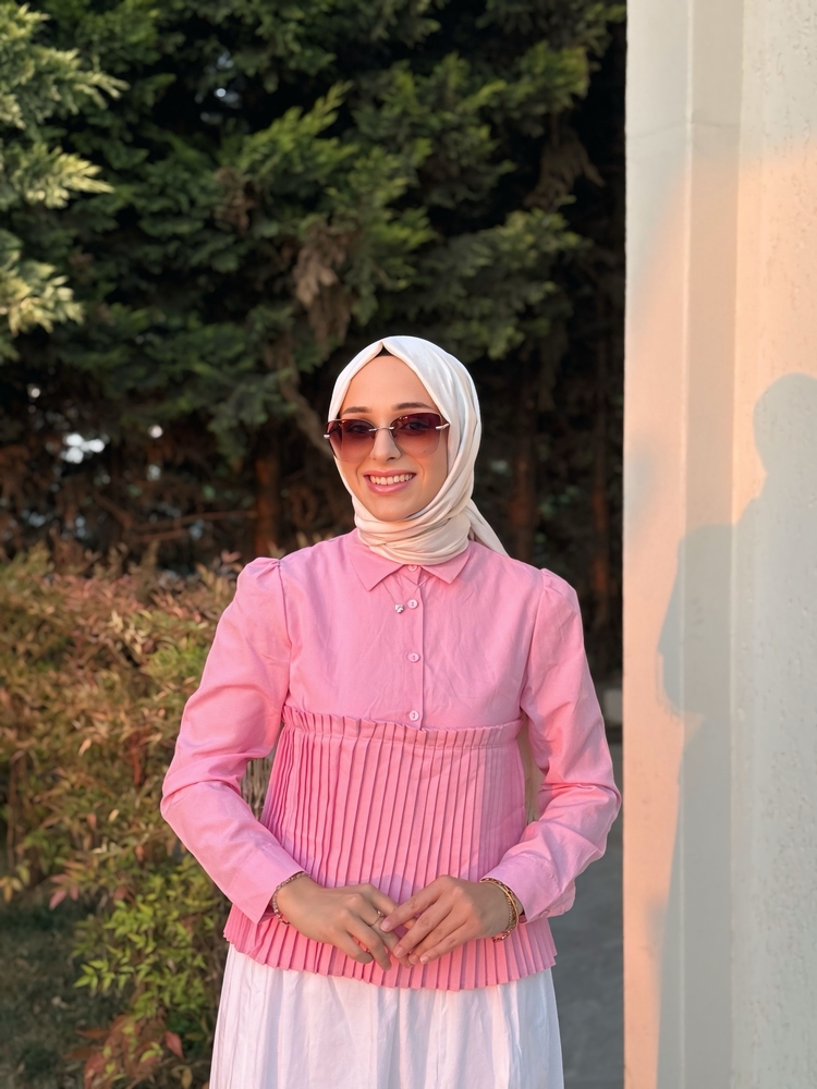 Pembe Pile Gömlek