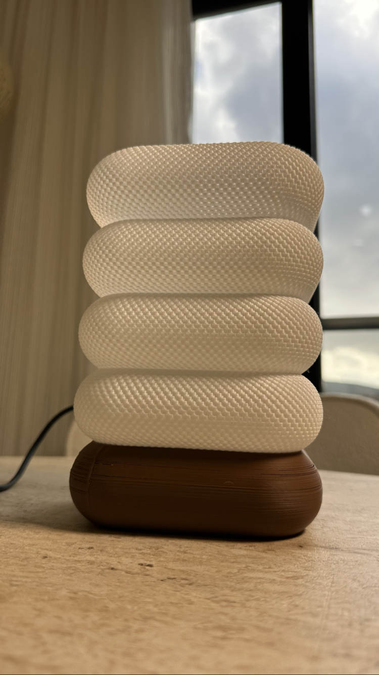 Modern Tasarım LED Masa Lambası | 3D Baskı Dekor Aydınlatma