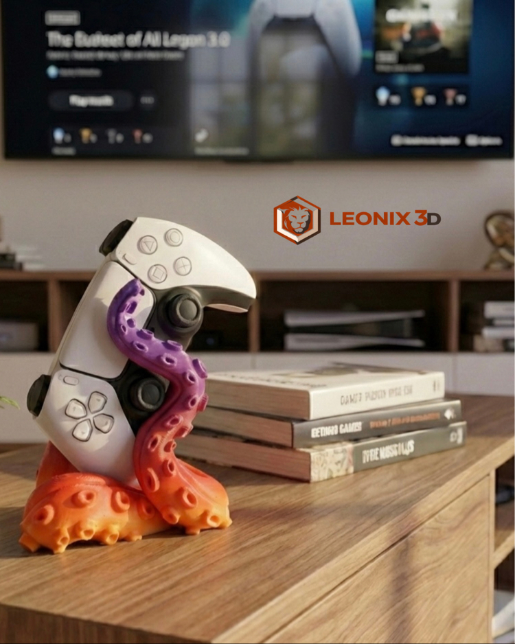 Renk Geçişli Ahtapot Joystick Standı - PS5 & Xbox Uyumlu Gamer Aksesuarı