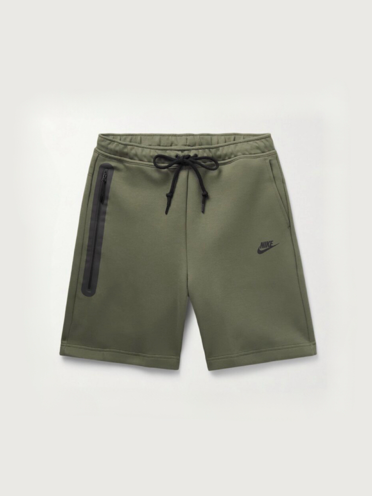 2024 Tech Fleece Şort Haki Yeşil