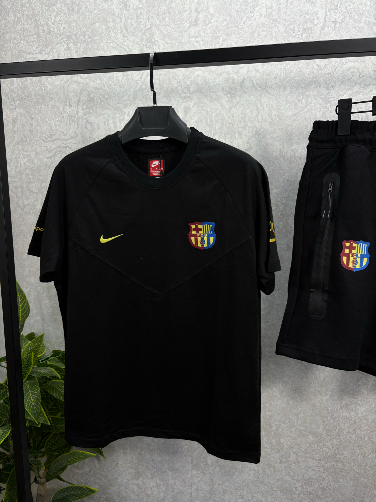 Siyah Barcelona Yazlık Takım