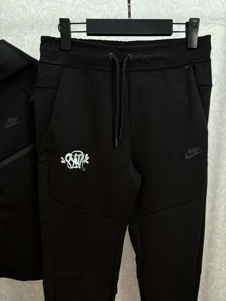 Siyah Syna Tech Fleece Eşofman Takımı