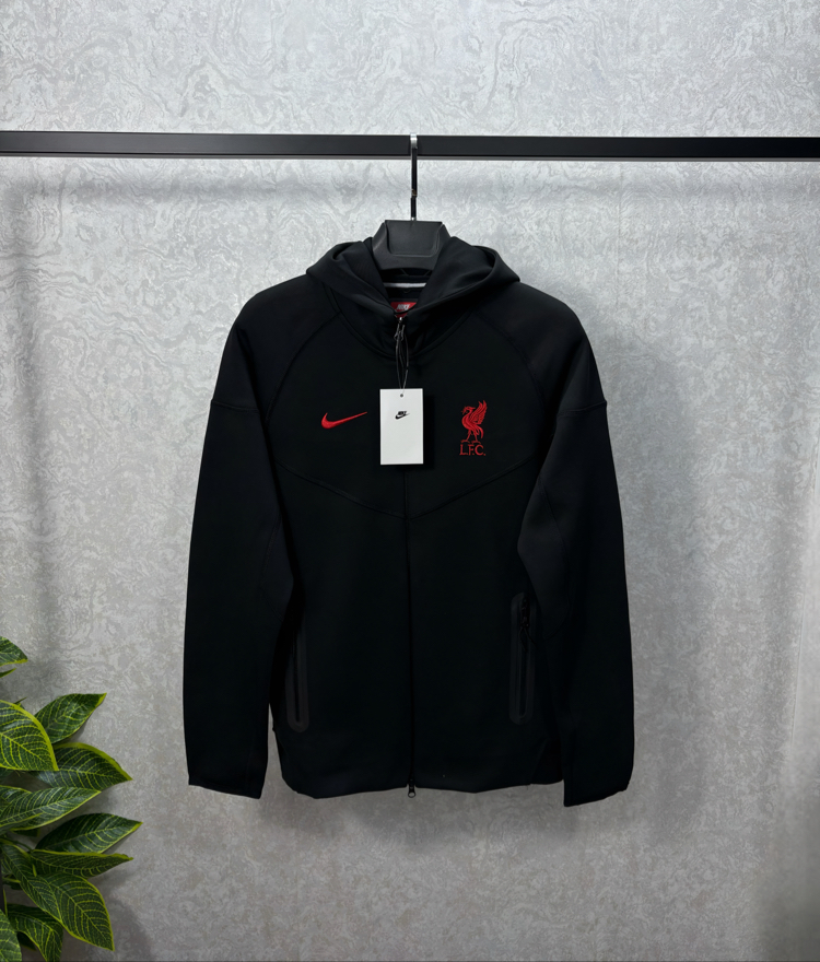 Liverpool FC Siyah Tech Fleece Eşofman Takımı