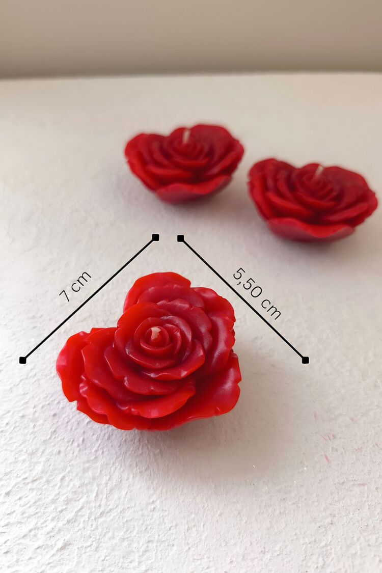 heart rose soy wax mum