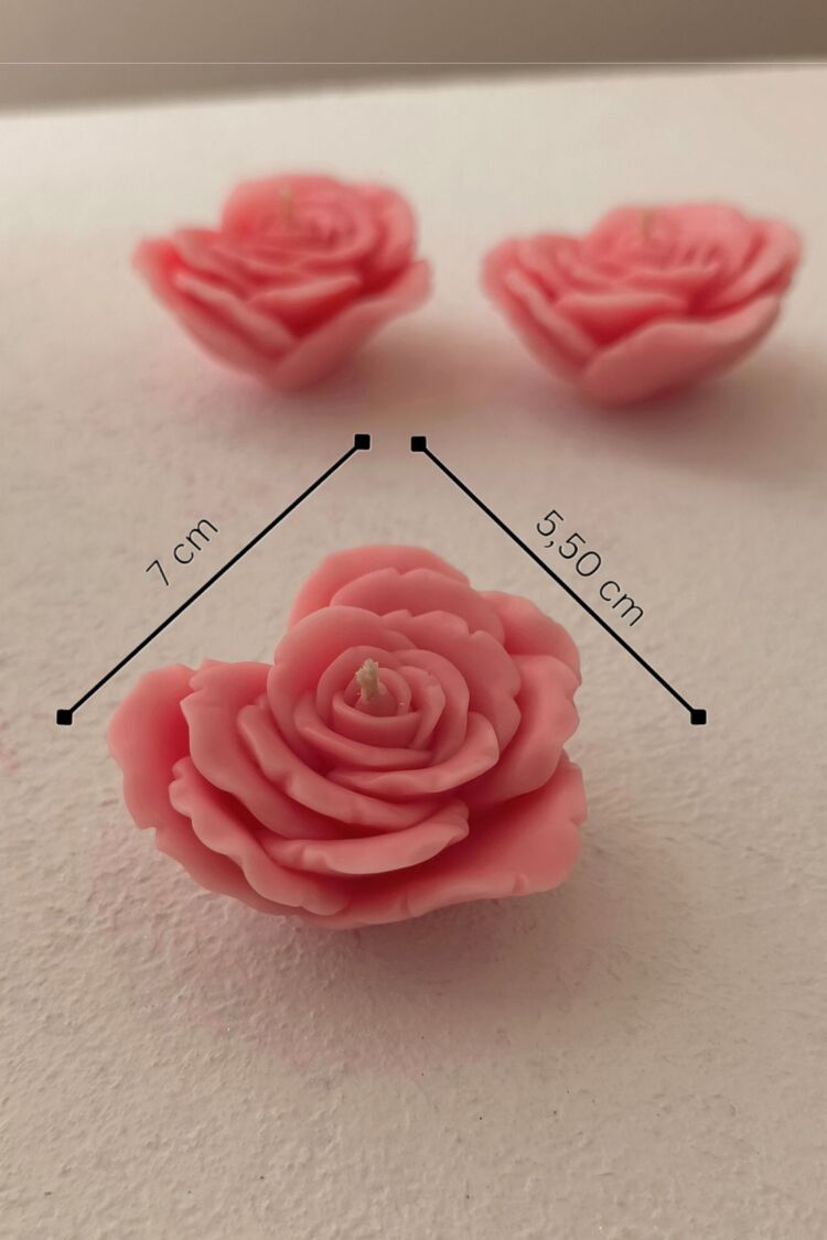 heart rose soy wax mum