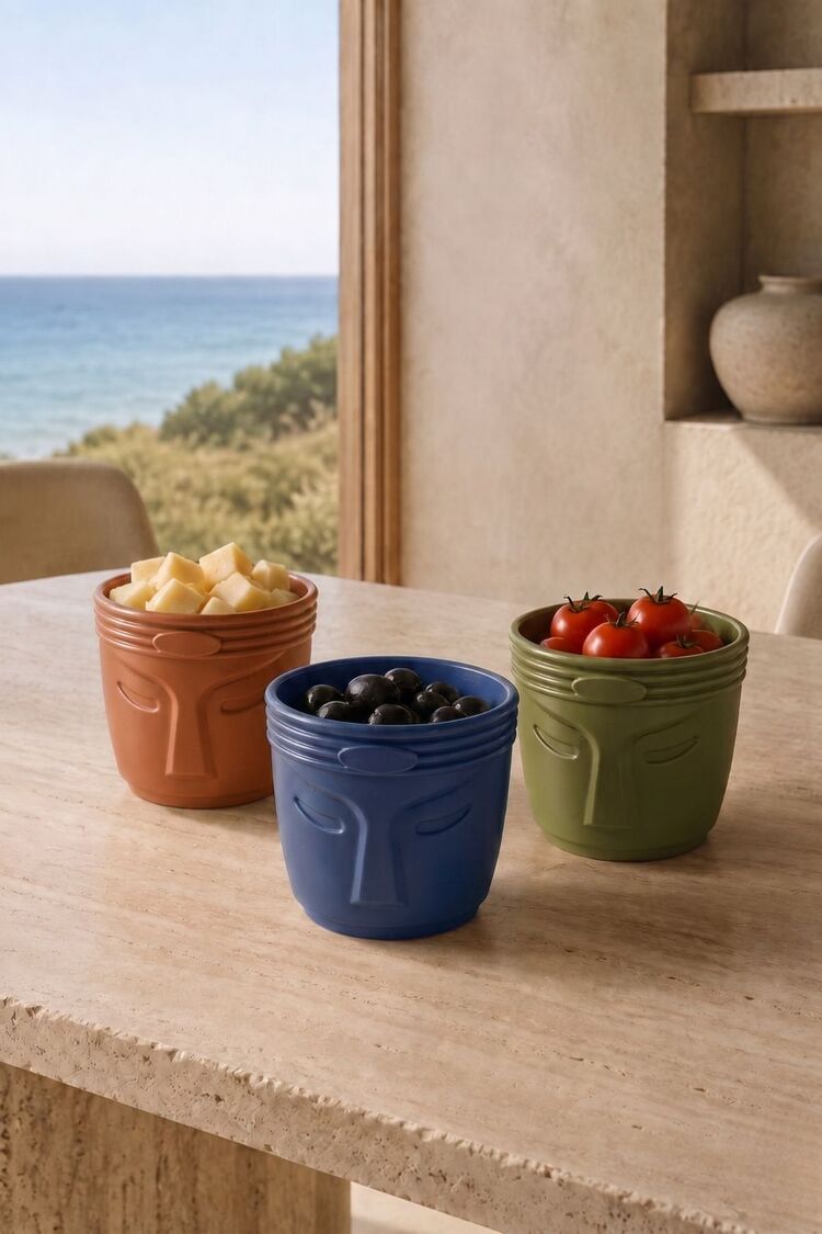 3 Parça Dekoratif Kase Takımı | Çerezlik Atıştırmalık Sunum Kasesi | BPA Free