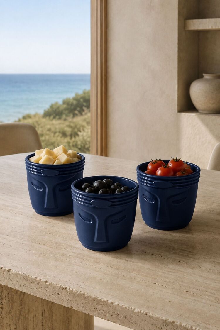 3 Parça Dekoratif Kase Takımı | Çerezlik Atıştırmalık Sunum Kasesi | BPA Free