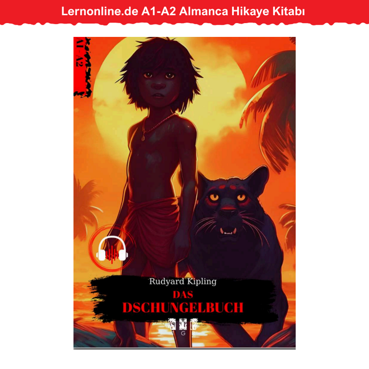 Lernonline.de A1-A2 Almanca Hikaye Kitabı - Das Dschungelbuch