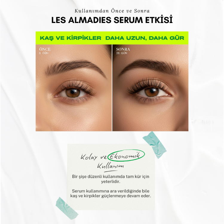 Kaş Kirpik Güçlendirici Serum – Biotin & Peptide Kompleksli | Dökülme Karşıtı 8 ml