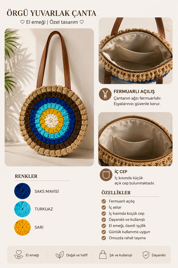 EL ÖRGÜSÜ MANDALA ÇANTA