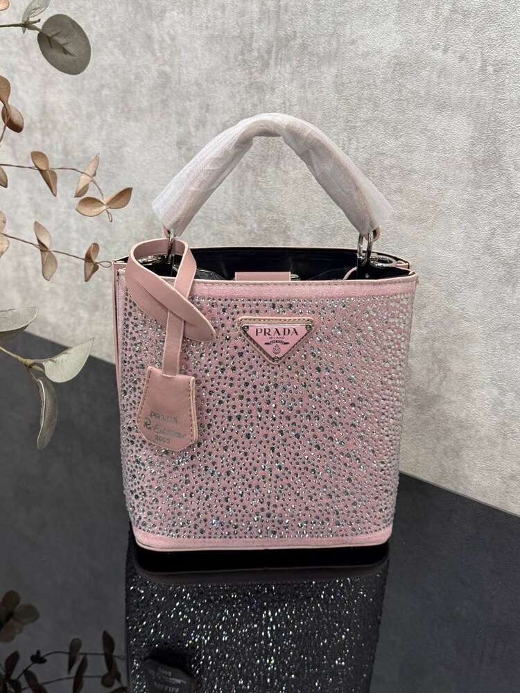 Prada Taşlı Kova Çanta