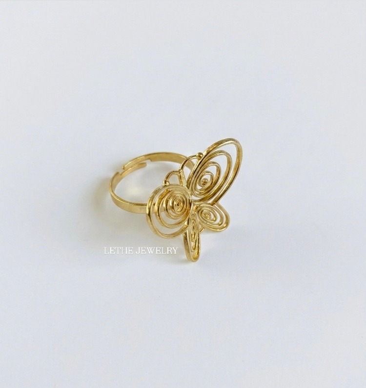 Füsun Spiral Kelebek Ayarlanabilir Yüzük