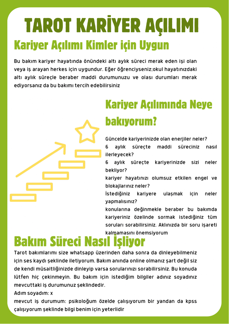 Tarot Kariyer Açılımı