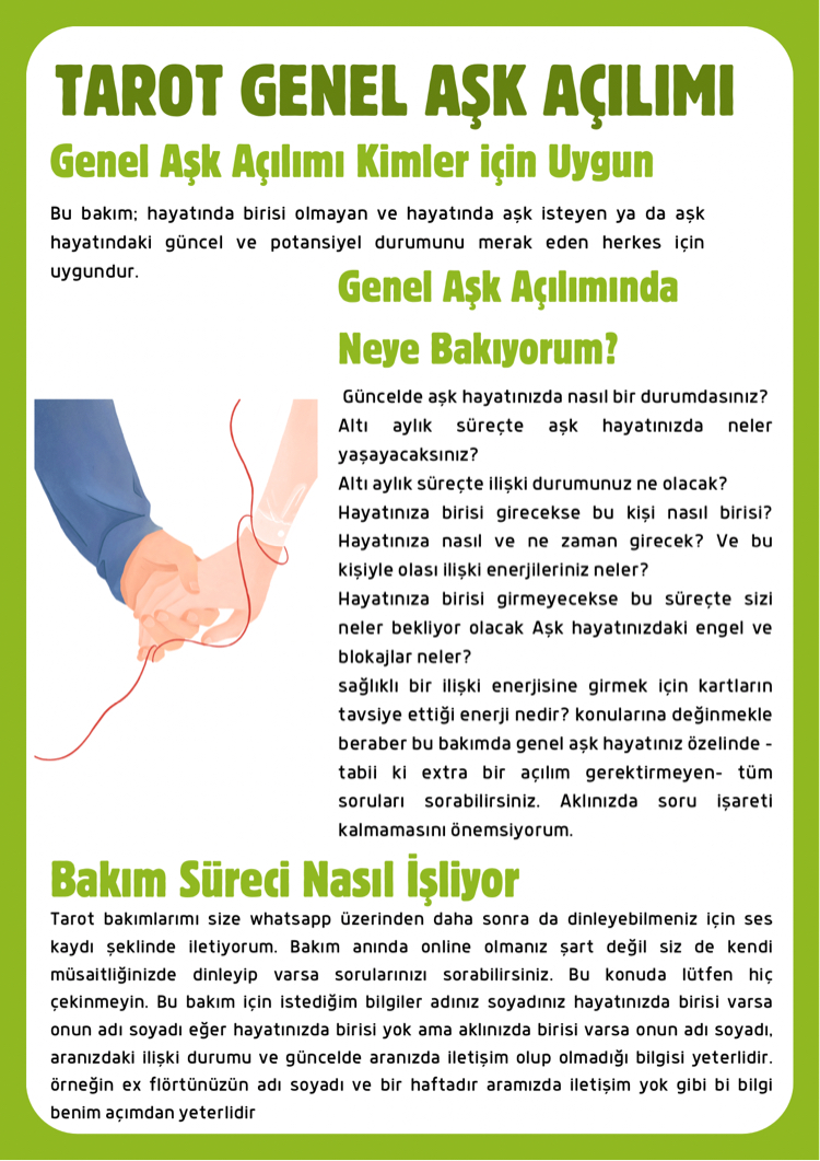Genel Aşk Açılımı