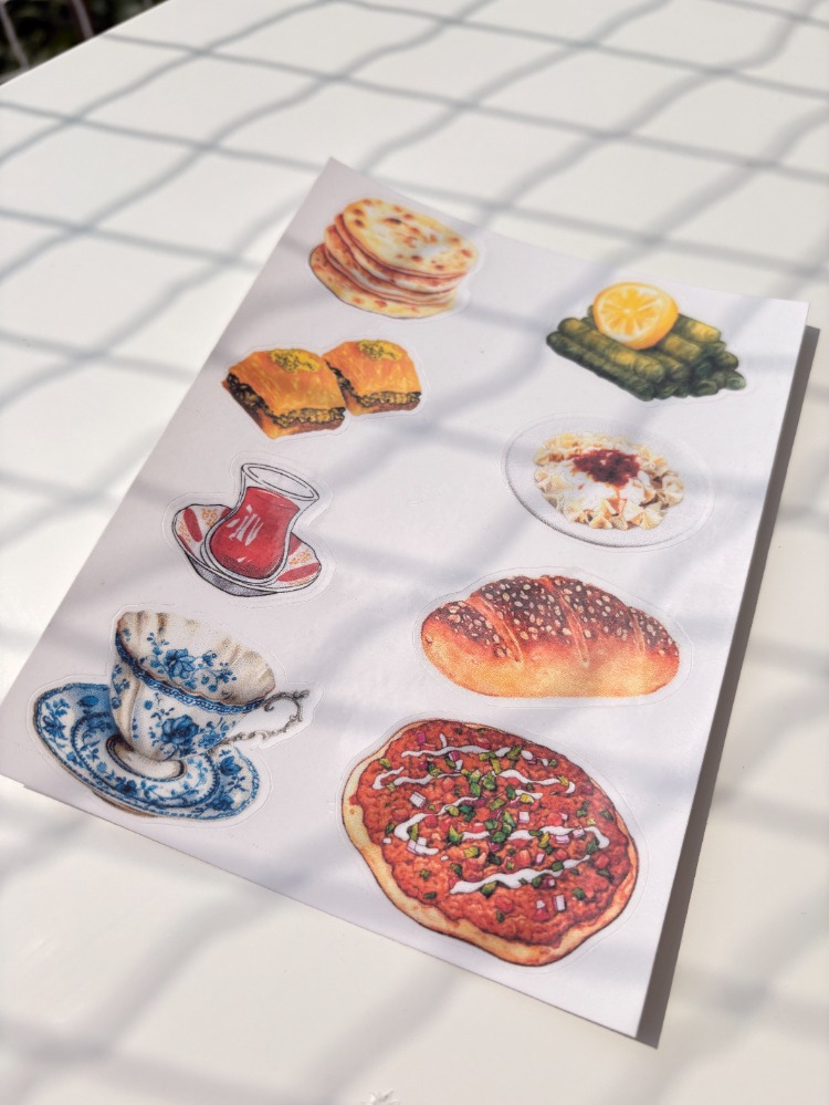 Türk Lezzetleri Sticker Seti