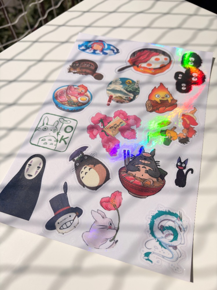 Studio Ghibli Hologram Sticker Seti 