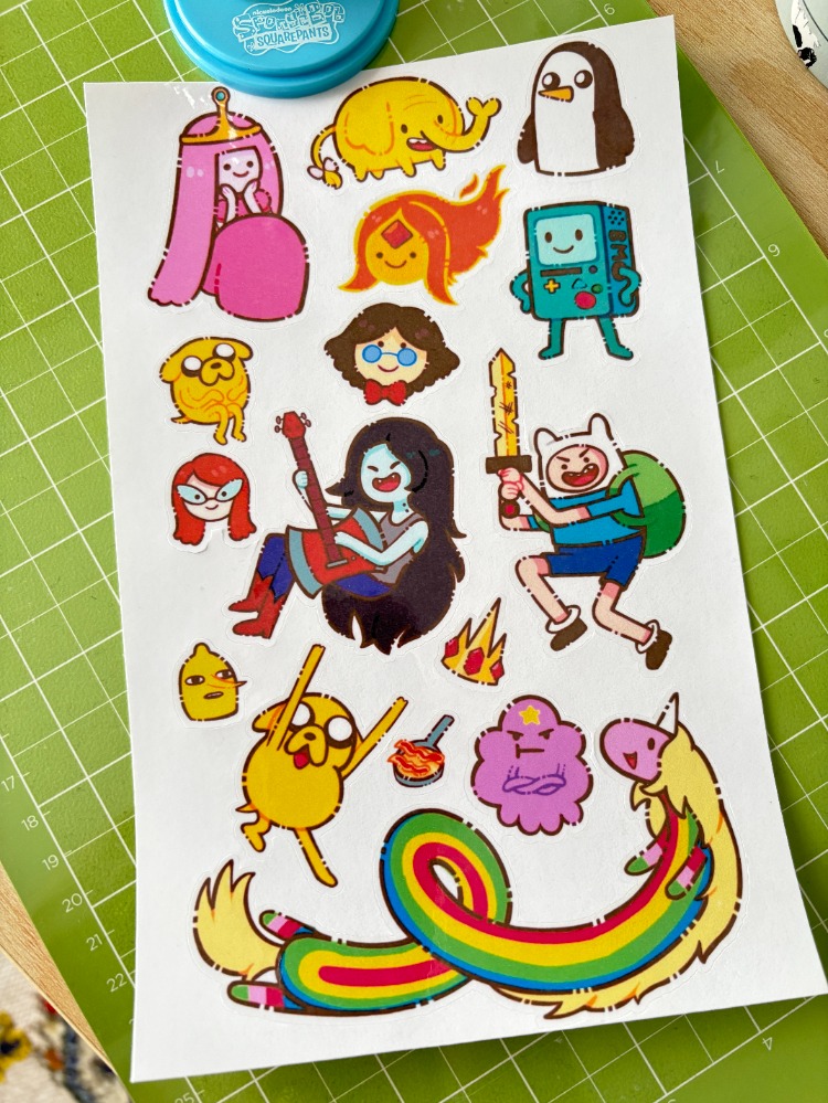 Nostaljik Cartoon Sticker Seti