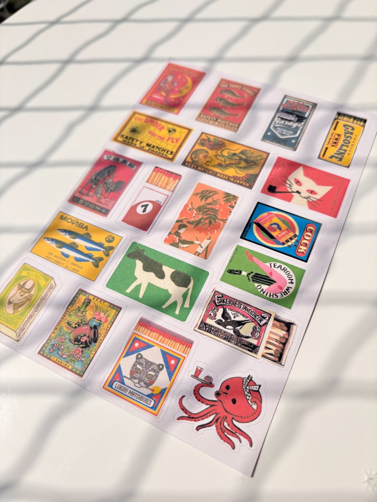 Japon Vintage Sticker Seti