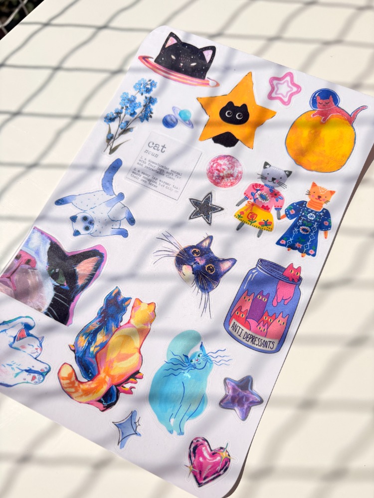 Kedi Sticker Seti