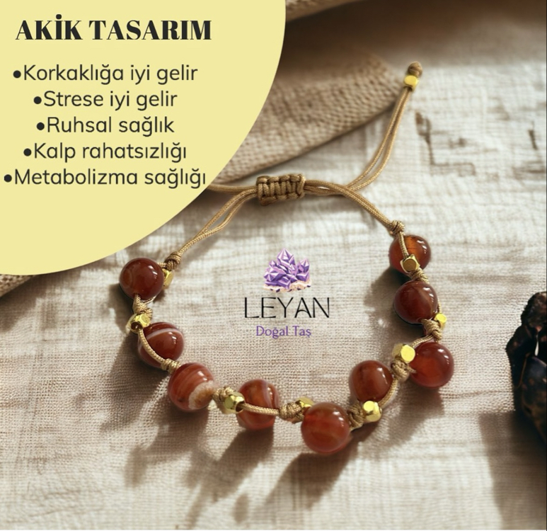 Akik tasarım bileklik