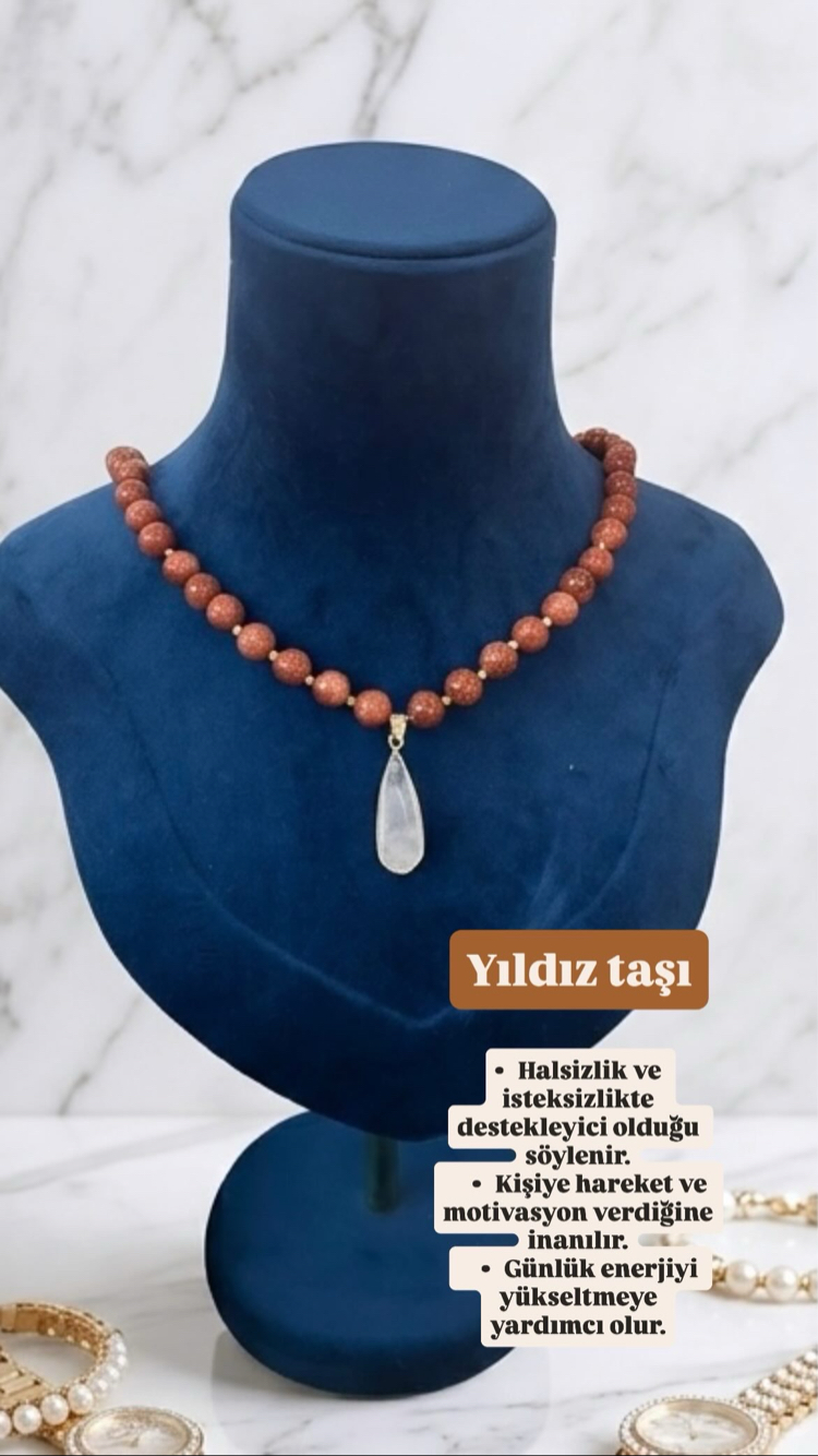 Yıldız taşı kolye