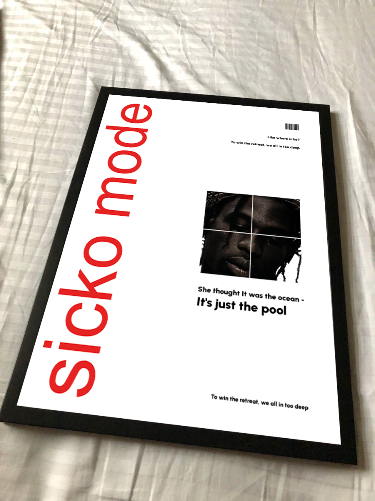 Travis Scott - Sick Mode Poster