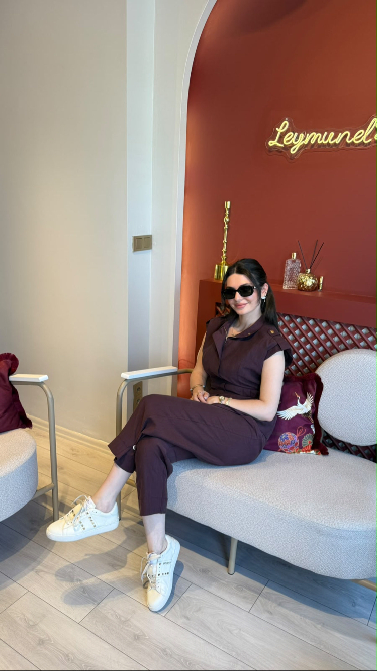 Bordo poplin keten beli lastikli fermuarlı astarlı gold düğmeli yelek cepli pantolon takım