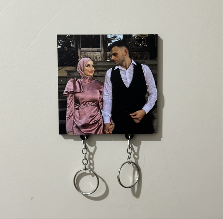 Kişiye özel Askılı Anahtarlık Seti