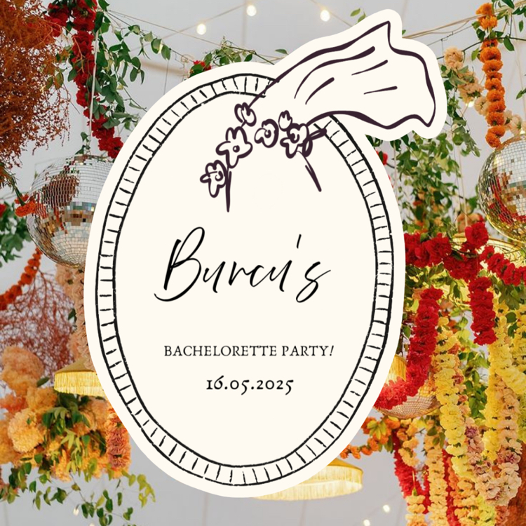 10 ADET “Bachelorette Party!” Masa Kartı