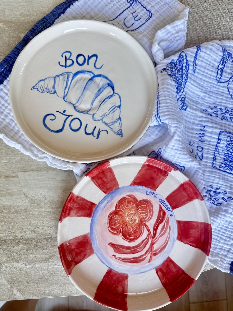 girl dinner plate