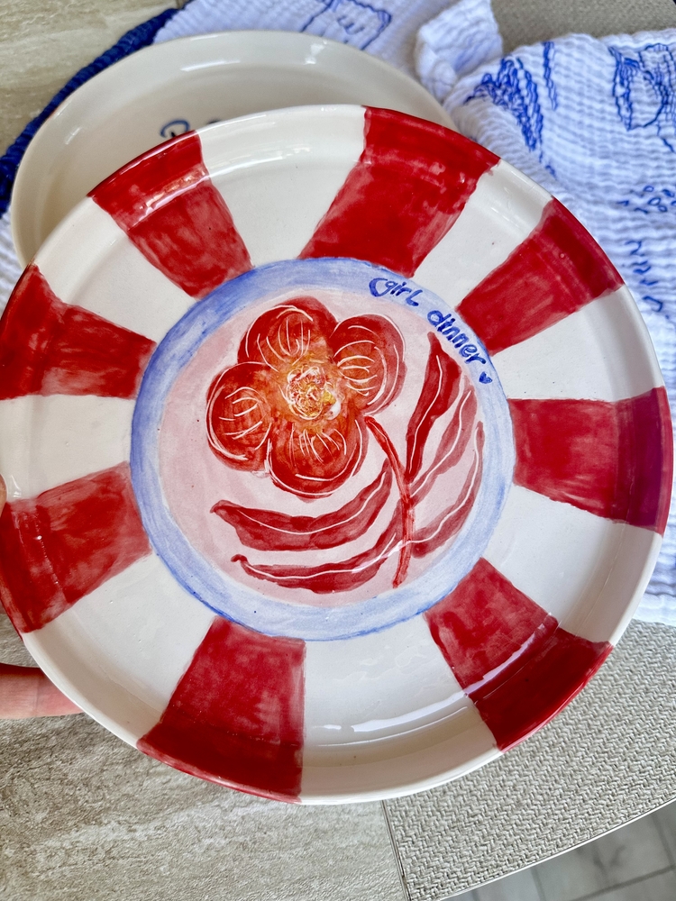 girl dinner plate